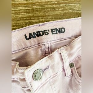 Lands’ End size 8 lavender jeans high waist